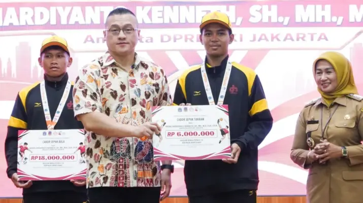 Legislator Apresiasi Prestasi Atlet Jakarta Barat, Bonus Diberikan Usai Raih Juara Umum POPPROV